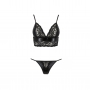 ENSEMBLE 2 PIÈCES ASUNA NOIR EROTIC LINE PASSION