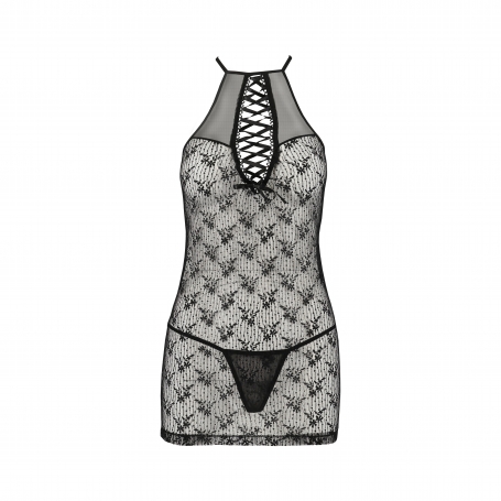 NUISETTE ET STRING AZALIA NOIR EROTIC LINE PASSION