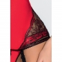 PASSION BRIDA CORSET AND THONG RED 