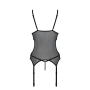 CORSET ET STRING CHRISTA NOIR EROTIC LINE PASSION