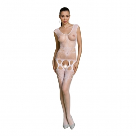 PASSION ECO COLLECTION BODYSTOKING BS014 WHITE