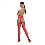 BAS À EFFET JARRETIÈRE S002 ROUGE ECO COLLECTION PASSION 