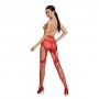 BAS À EFFET JARRETIÈRE S005 ROUGE ECO COLLECTION PASSION