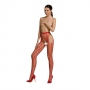 PASSION ECO COLLECTION STOCKINGS S007 RED
