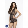 PASSION MARESOL CHEMISE AND THONG BLACK