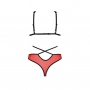 CONJUNTO DE 2 PIEZAS PEONIA ROJO EROTIC LINE PASSION