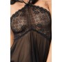 BABYDOLL AND THONG CR-3884 BLACK