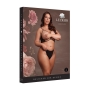 LE DÉSIR OPEN CUP TRIANGLE BRA WITH LACE AND ADJUSTABLE SLIDERS BLACK QUEEN SIZE