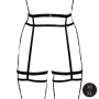 PORTE-JARRETELLES DOUBLE STRAP NOIR LE DÉSIR
