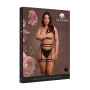 PORTE-JARRETELLES DOUBLE STRAP NOIR TAILLE REINE LE DÉSIR