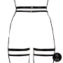 PORTE-JARRETELLES DOUBLE STRAP NOIR TAILLE REINE LE DÉSIR