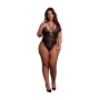BODY WIRELESS LACE NEGRO TALLA QUEEN LE DÉSIR 