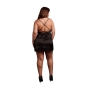 VESTIDO OPEN BACK PRETO TAMANHO QUEEN LE DÉSIR