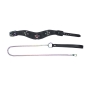 COLEIRA COM TRELA VENICE COLLECTION PRETA OUCH!