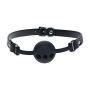 BÂILLON EN SILICONE RESPIRANT VENICE COLLECTION NOIR OUCH!
