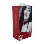 COLEIRA COM TRELA MILAN COLLECTION PRETO/VERMELHO OUCH!