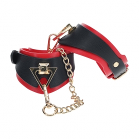 OUCH! MILAN COLLECTION HANDCUFFS BLACK/RED