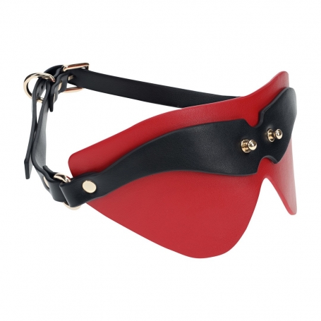 OUCH! MILAN COLLECTION BLINDFOLD BLACK/RED