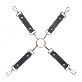 OUCH! MILAN COLLECTION HOGTIE CONNECTORS BLACK/RED