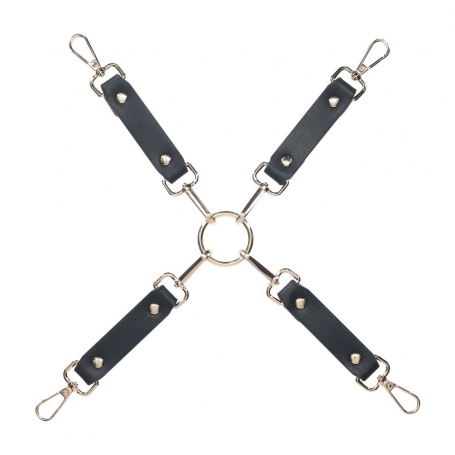 OUCH! MILAN COLLECTION HOGTIE CONNECTORS BLACK/RED
