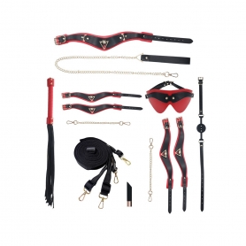 OUCH! MILAN COLLECTION KIT WITH BAG BLACK/RED