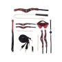 OUCH! MILAN COLLECTION KIT WITH BAG BLACK/RED