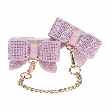 MANCHETTES DE LA CHEVILLE PARIS COLLECTION ROSE OUCH!