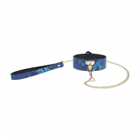 COLLAR CON CADENA FLORENCE COLLECTION AZUL OUCH!
