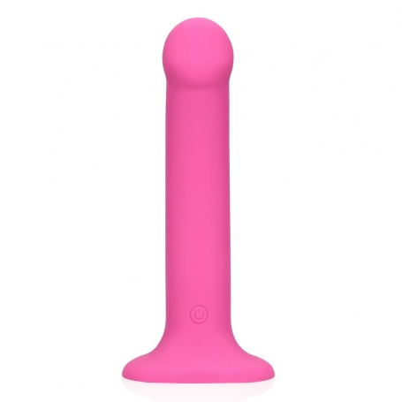 LOVELINE NON-PHALLIC VIBRATING DILDO MEDIUM POWERFUL PINK