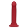 LOVELINE NON-PHALLIC VIBRATING DILDO LARGE RASPBERRY RED 