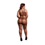 ENSEMBLE 2 PIÈCES AVEC SOUTIEN-GORGE OUVERT NOIR TAILLE REINE LE DÉSIR