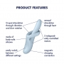 VIBRATEUR HEAT FLEX 4 BLEU SATISFYER