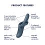 VIBRADOR HEAT FLEX 4 CINZA SATISFYER