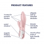 VIBRATEUR AIR PUMP BUNNY 3 ROSE SATISFYER
