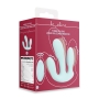 LOVELINE THREE-IN-ONE LIQUID SILICONE VIBRATOR BREEZY BLUE