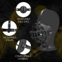 OUCH! XTREME MUZZLE WITH REMOVABLE BALL GAG BLACK