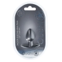 PLUG ANAL SMOOTH SILICONE SMALL 2.6 /6,5 CM GUN METAL OUCH!