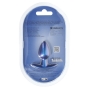 OUCH! SMOOTH SILICONE ANAL PLUG SMALL 2.6 / 6,5 CM METALLIC BLUE