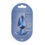 OUCH! SMOOTH SILICONE ANAL PLUG LARGE 3,5 /8,9 CM METALLIC BLUE
