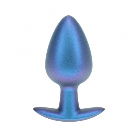 OUCH! SMOOTH SILICONE ANAL PLUG LARGE 3,5 /8,9 CM METALLIC BLUE