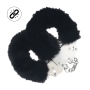 MENOTTES EN PELUCHE HEAVY-DUTY FLUFFY NOIR OUCH!