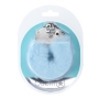 OUCH! HEAVY-DUTY FLUFFY HANDCUFFS POWDER BLUE