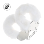 OUCH! HEAVY-DUTY FLUFFY HANDCUFFS WHITE