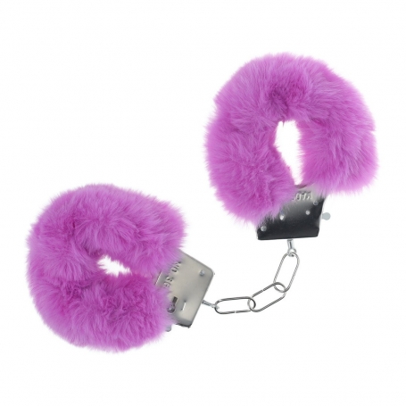 MENOTTES EN PELUCHE CLASSIC FLUFFY VIOLET OUCH!