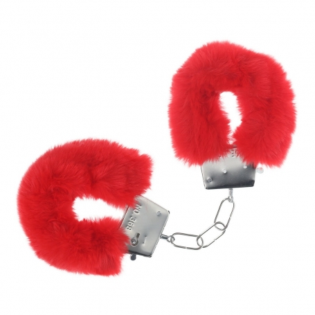 MENOTTES EN PELUCHE CLASSIC FLUFFY ROUGE OUCH!