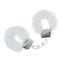OUCH! CLASSIC FLUFFY HANDCUFFS WHITE