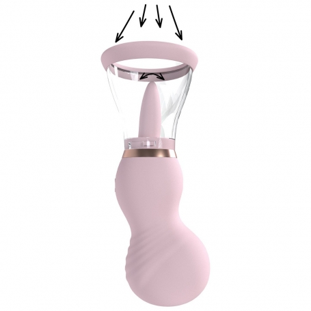 POMPE RÉCHARGEABLE POUR LA VULVE ET LE SEIN SENSUAL ROSE PUMPED