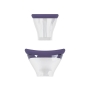 PUMPED EXQUISITE RECHARGEABLE VULVA AND BREAST PUMP PURPLE