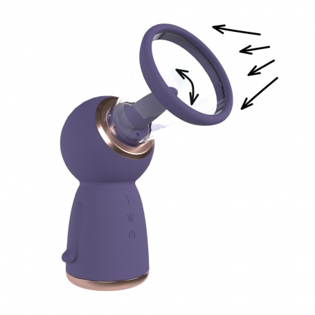 PUMPED EXQUISITE RECHARGEABLE VULVA AND BREAST PUMP PURPLE