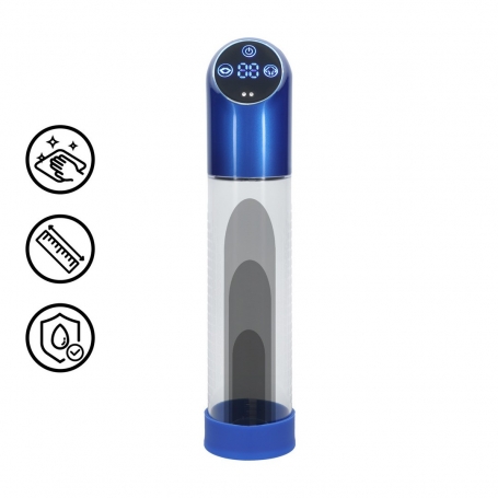 POMPE AUTOMATIQUE POUR LE PÉNIS METAL BLUE PUMPED